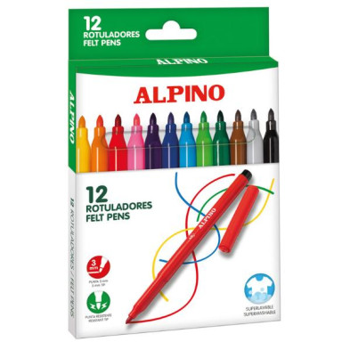 ALPINO ROTULADORES 12 COLORES