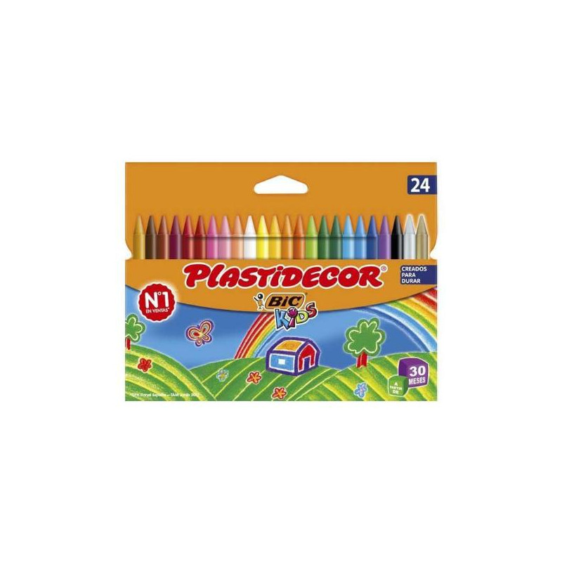 BIC KIDS PLASTIDECOR 24 COLORES
