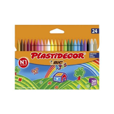 BIC KIDS PLASTIDECOR 24 COLORES