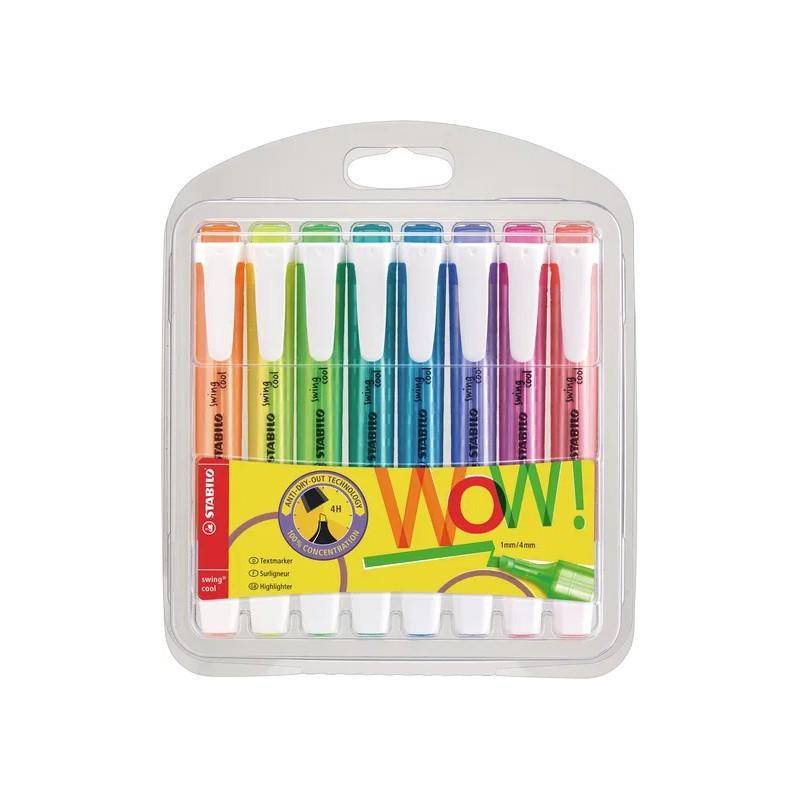 STABILO BLISTER 8 ROTULADORES SWING NEON