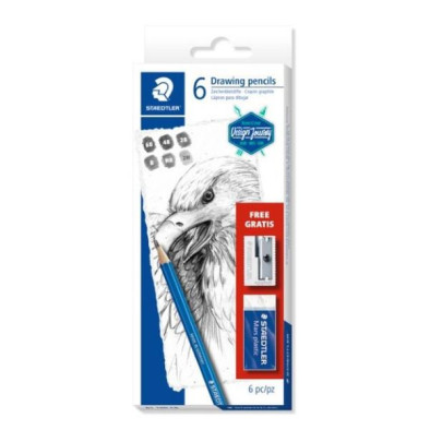 STAEDTLER 6 LAPICES DIBUJO