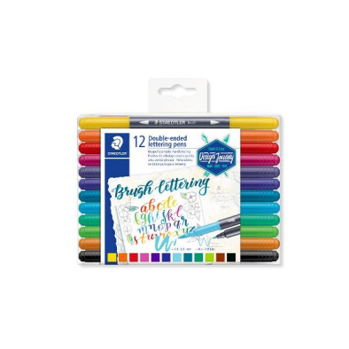 STAEDTLER CAJA 12 ROTU PINCEL Y FINO