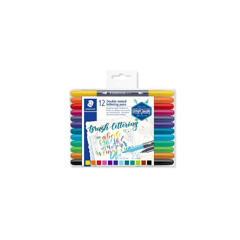 STAEDTLER CAJA 12 ROTU PINCEL Y FINO