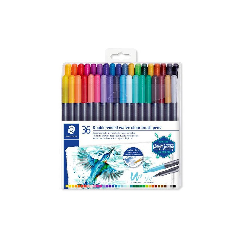 STAEDTLER CAJA 36 ROTU PINCEL Y FINO