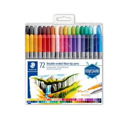 STAEDTLER CAJA 72 ROTULADORES DOBLE PUNTA