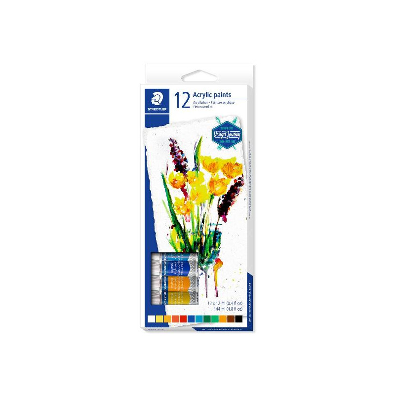 STAEDTLER EST. 12 PINTURAS ACRILICAS