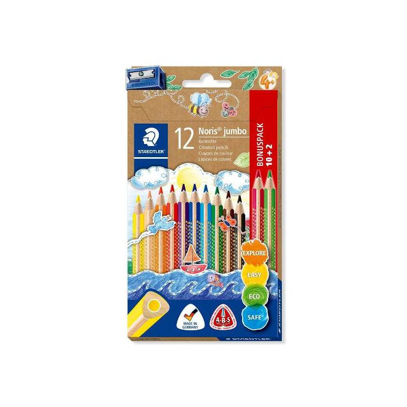 STAEDTLER PINTURAS NORIS JUMBO 12 COLORES