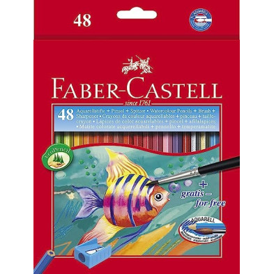 FABER-CASTELL CJ. 48 LAPIZ ACUARELABLE