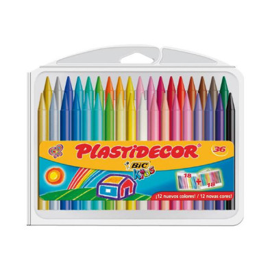 BIC KIDS PLASTIDECOR 36 COLORES