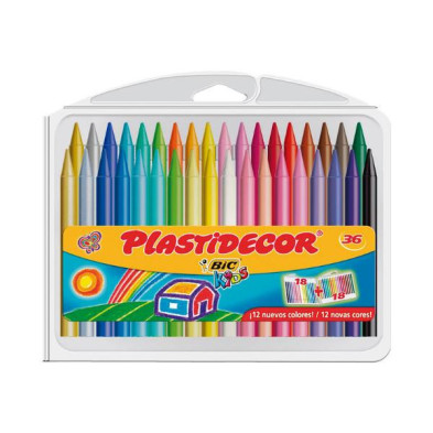 BIC KIDS PLASTIDECOR 36 COLORES