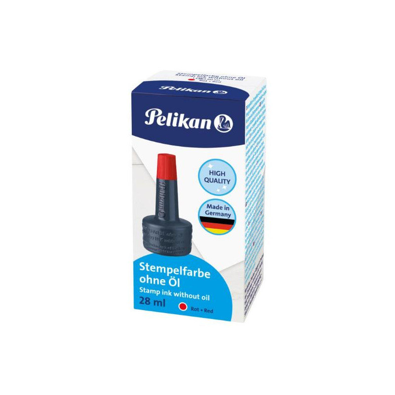 PELIKAN TINTA TAMPON 30ML ROJO