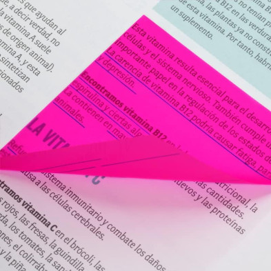 MILAN 50 NOTAS ADHESIVAS TRANS. ROSA