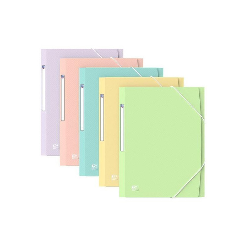 OXFORD CARPETA PLASTICO SCHOOL LIFE PASTEL