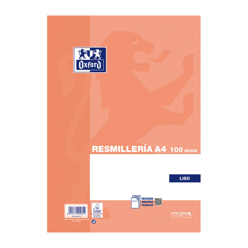 OXFORD FOLIOS A4 LISO