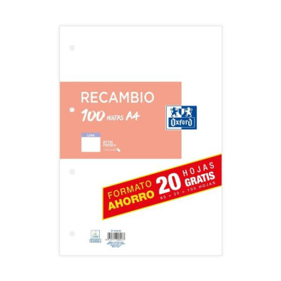 OXFORD RECAMBIO A4 LISO