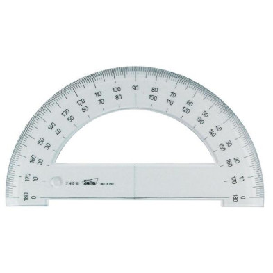 SAFTA SEMICIRCULO PLASTICO TRANS.