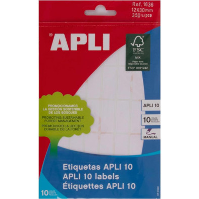 APLI SOBRE ETIQUETAS 12 X 30