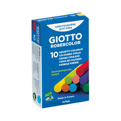 GIOTTO ROBERCOLOR CJ. 10 TIZAS COLOR