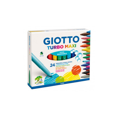 GIOTTO TURBO MAXI ROTULADORES 24 COLORES
