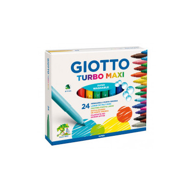 GIOTTO TURBO MAXI ROTULADORES 24 COLORES