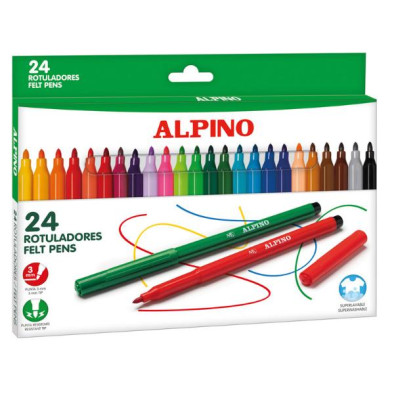 ALPINO ROTULADORES 24 COLORES