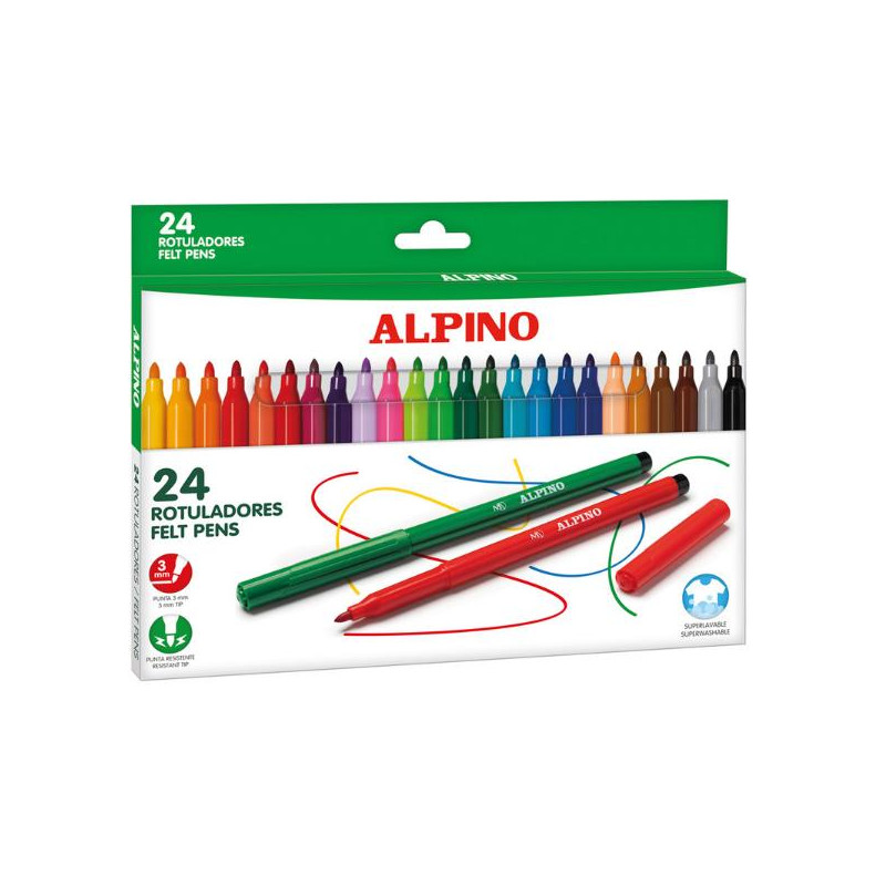 ALPINO ROTULADORES 24 COLORES